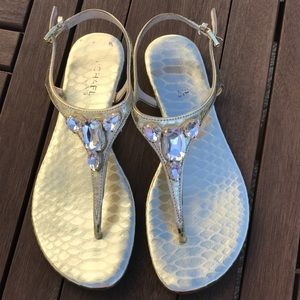 Michael Kors Gold Jewel Sandals